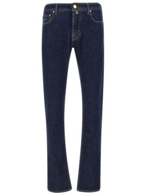 Jacob Cohen Blue Cotton Jeans & Pant