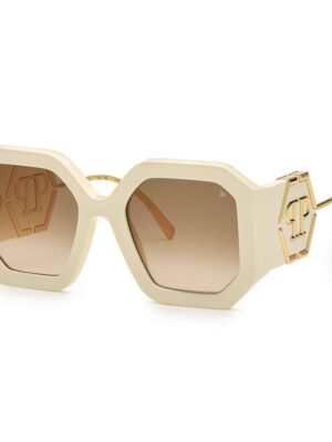 Philipp Plein White Acetate Sunglasses
