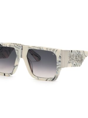 Philipp Plein White Acetate Sunglasses