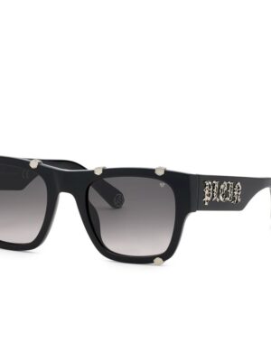 Philipp Plein Black Acetate Sunglasses