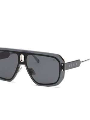 Philipp Plein Gray Metal Sunglasses