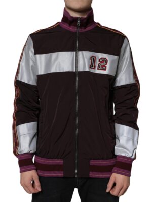 Dolce & Gabbana Multicolor Full Zip Jersey Men Bomber Jacket