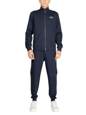 EA7 Emporio Armani Blue Cotton Sweatsuit