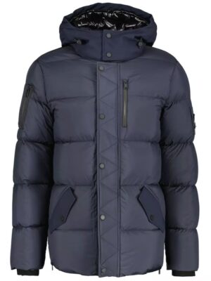 Moose Knuckles Blue Nylon Jacket