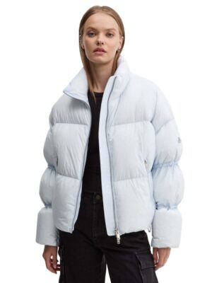Moose Knuckles Light Blue Nylon Jackets & Coat