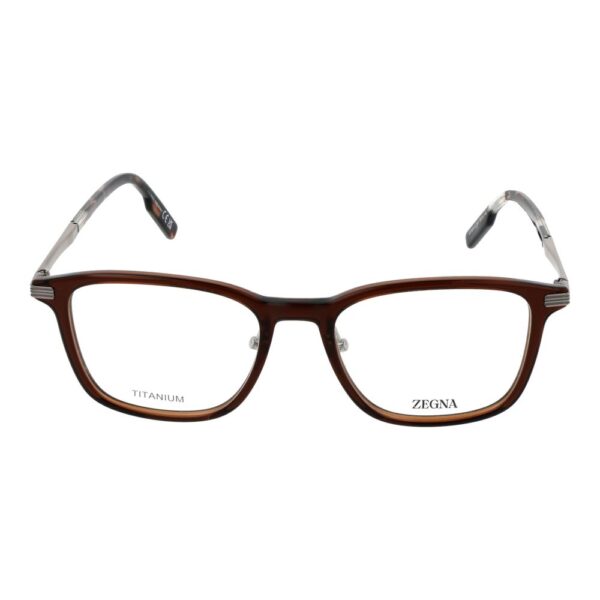 Ermenegildo Zegna Brown Men Optical Frames - Image 2