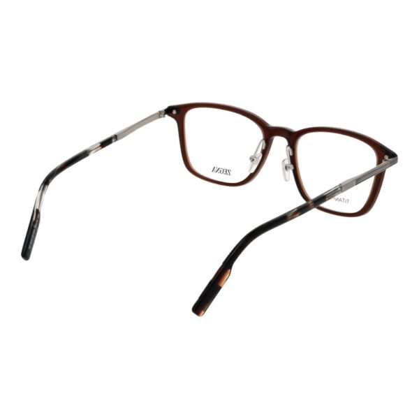 Ermenegildo Zegna Brown Men Optical Frames - Image 3