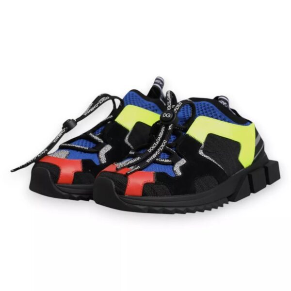 Dolce & Gabbana Multicolor Mesh Sorrento Trekking Sneakers Shoes - Image 2