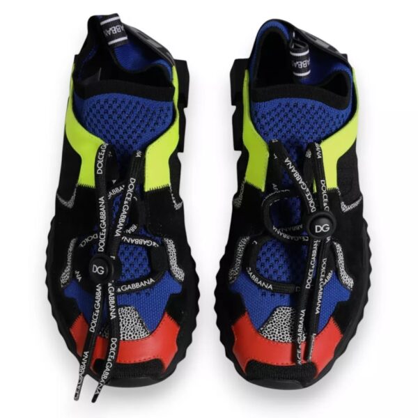 Dolce & Gabbana Multicolor Mesh Sorrento Trekking Sneakers Shoes - Image 3