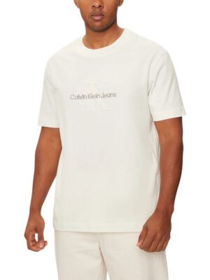 Calvin Klein Jeans Beige Cotton T-Shirt