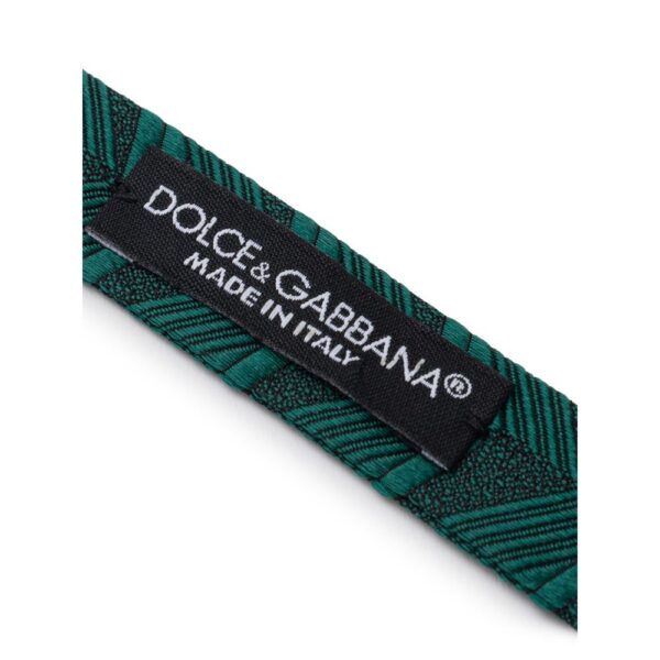 Dolce & Gabbana Green Silk Ties & Bowty - Image 3