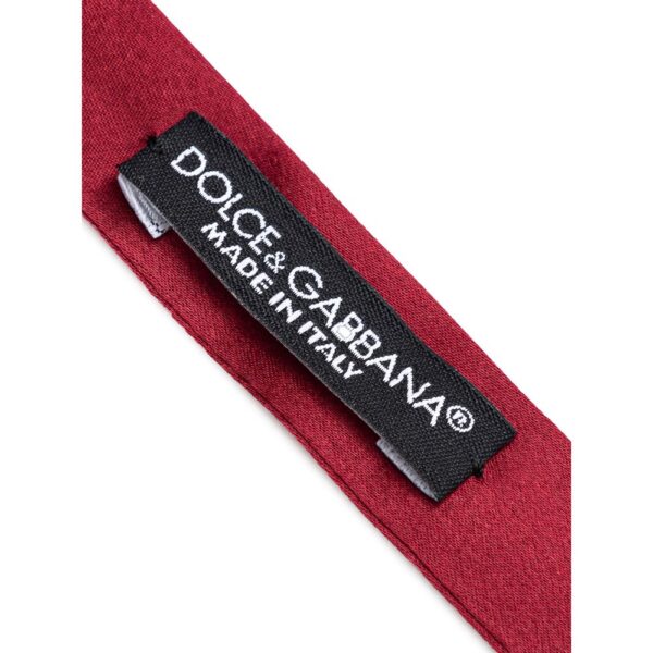 Dolce & Gabbana Red Silk Ties & Bowty - Image 3