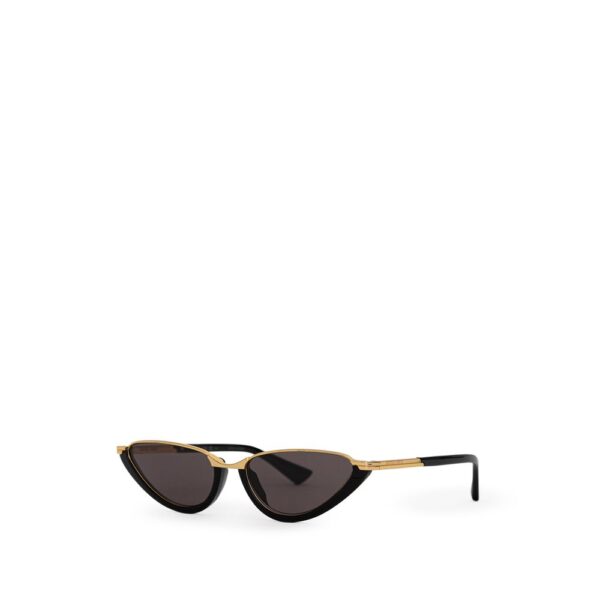 Bottega Veneta Black Haircalf Sunglasses - Image 2