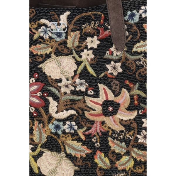 Valentino Garavani Floral embroideried Nellcote Tote Bag - Image 4