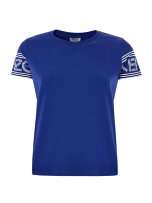 Kenzo Chic Blue Cotton Tee for Stylish Comfort