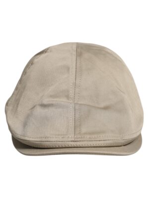 Dolce & Gabbana Beige Cotton Newsboy Capello Cabbie Hat