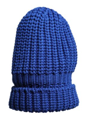 Dolce & Gabbana Blue Wool Knitted Winter Beanie Hat