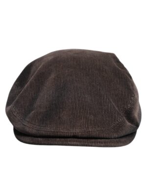 Dolce & Gabbana Brown Cotton Newsboy Capello Cabbie Hat