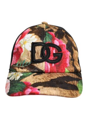 Dolce & Gabbana Multicolor DG Logo Patch 6 Panels Baseball Cap