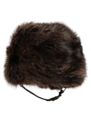 Dolce & Gabbana Brown Fur Women Bucket Hat
