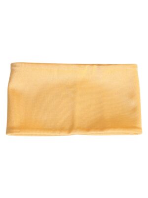 Dolce & Gabbana Yellow Nylon Stretch Women Neck Warmer Scarf