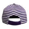 Dolce & Gabbana White Purple Stripe Cotton Women Baseball Cap - Image 4