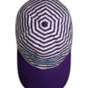 Dolce & Gabbana White Purple Stripe Cotton Women Baseball Cap - Image 6
