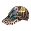 Dolce & Gabbana Brown Leopard Sequin Sicily Baseball Cap - Image 3