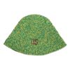 Dolce & Gabbana Green Cotton Crochet DG Logo Bucket Hat - Image 4