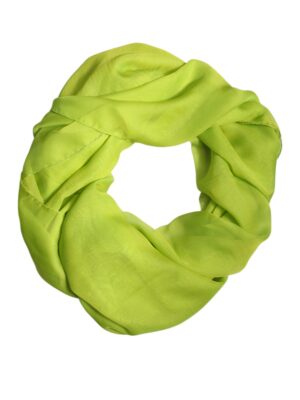 Dolce & Gabbana Green Silk Rectangle Wrap Shawl Neck Warmer Scarf