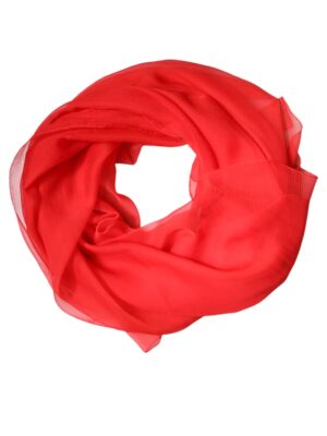 Dolce & Gabbana Red Silk Rectangle Women Wrap Shawl Scarf