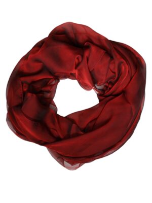 Dolce & Gabbana Red Silk Rectangle Women Wrap Shawl Scarf