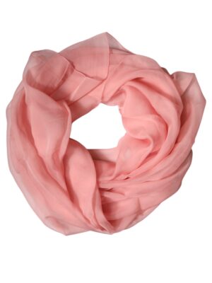 Dolce & Gabbana Pink Silk Rectangle Women Wrap Shawl Scarf