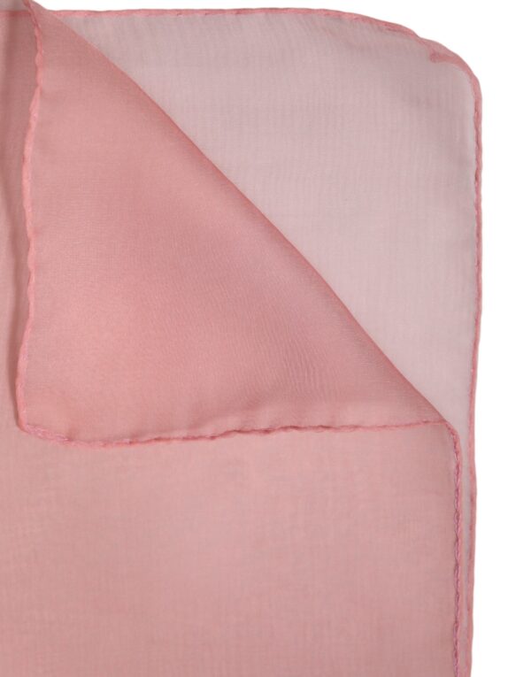 Dolce & Gabbana Pink Silk Rectangle Women Wrap Shawl Scarf - Image 5