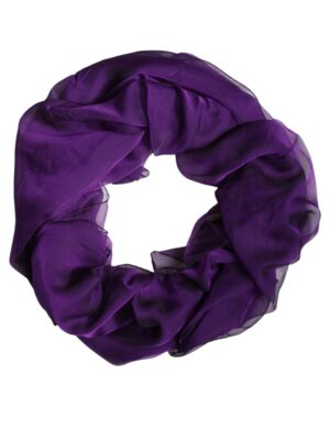 Dolce & Gabbana Purple Silk Rectangle Wrap Shawl Scarf