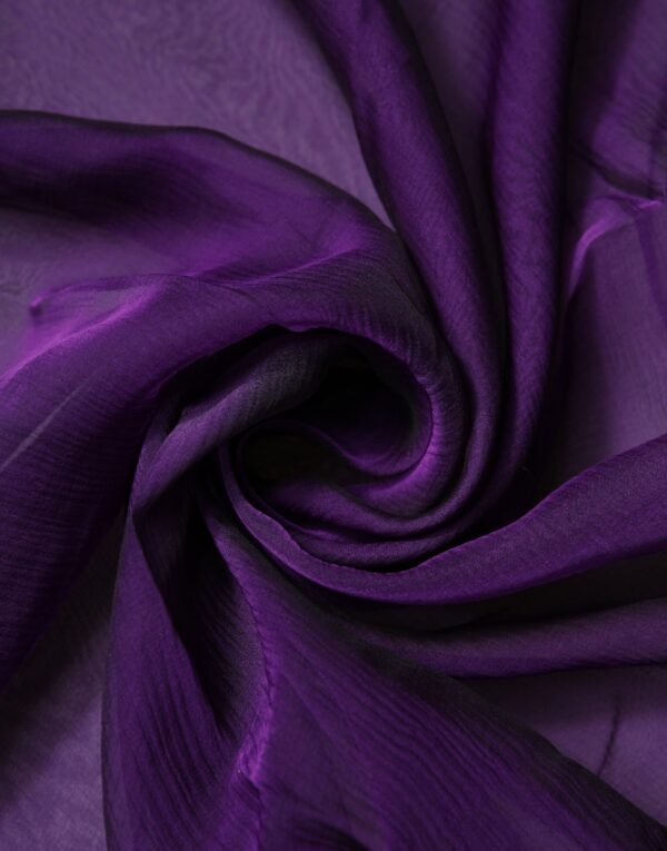 Dolce & Gabbana Purple Silk Rectangle Wrap Shawl Scarf - Image 4