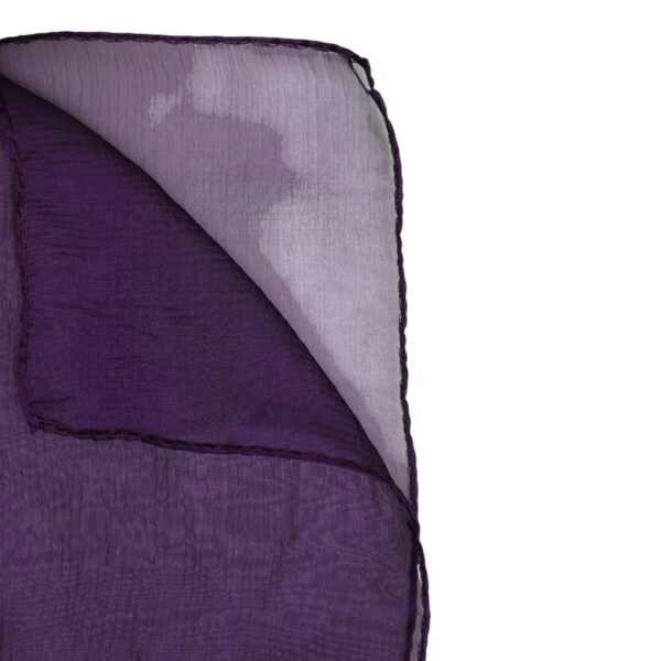 Dolce & Gabbana Purple Silk Rectangle Wrap Shawl Scarf - Image 6