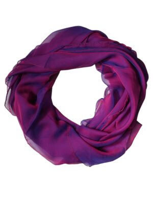 Dolce & Gabbana Purple Silk Rectangle Wrap Shawl Scarf