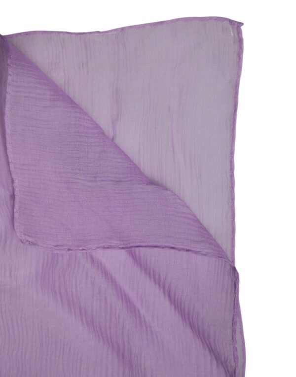Dolce & Gabbana Purple Silk Rectangle Wrap Shawl Scarf - Image 5