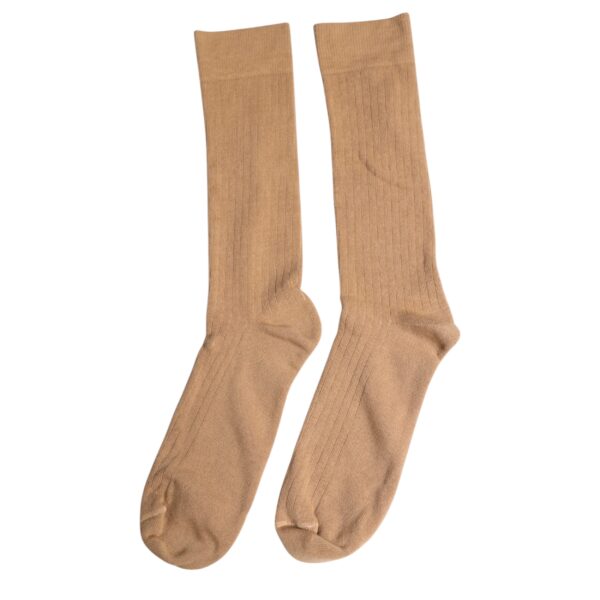 Dolce & Gabbana Brown Solid Cotton Mid Calf Men Socks - Image 3