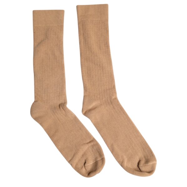 Dolce & Gabbana Brown Solid Cotton Mid Calf Men Socks - Image 5