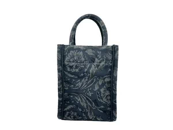 Versace Athena Barocco Mini Top Handle Tote Crossbody Bag Black - Image 4