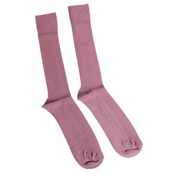 Dolce & Gabbana Rose Pink Cotton Over The Calf Socks - Image 3