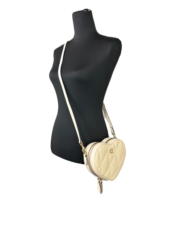 COACH Heart Small Quilted Leather Crossbody Bag Purse - Image 2