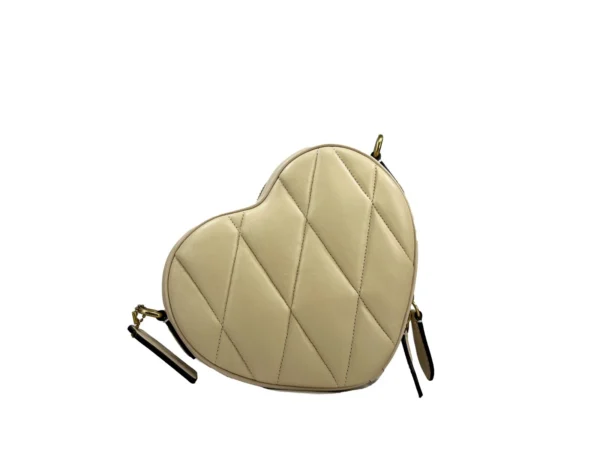 COACH Heart Small Quilted Leather Crossbody Bag Purse - Image 4