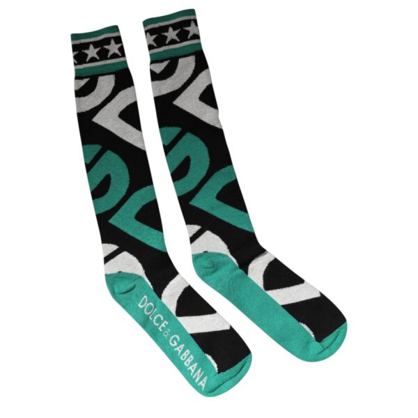 Dolce & Gabbana Multicolor Cotton Stretch Over Calf Socks - Image 3