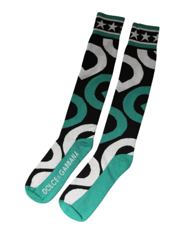 Dolce & Gabbana Multicolor Cotton Stretch Over Calf Socks - Image 4