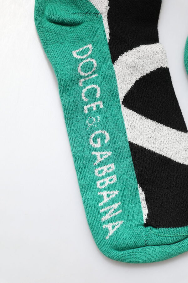 Dolce & Gabbana Multicolor Cotton Stretch Over Calf Socks - Image 5
