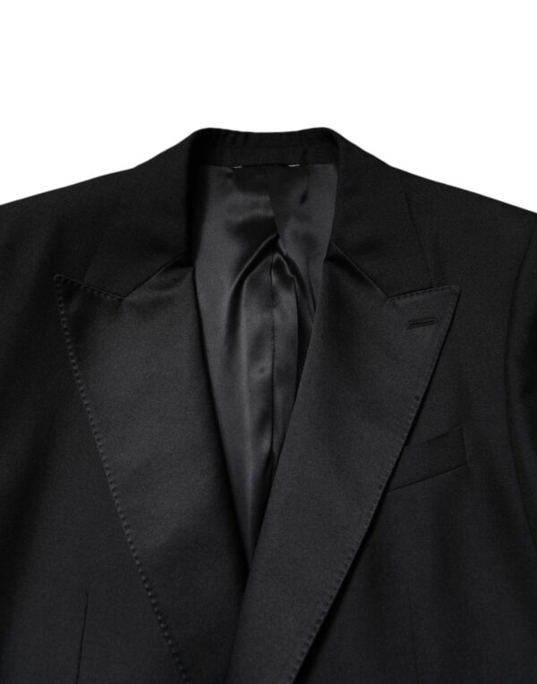 Dolce & Gabbana Black Wool Single Breasted Coat Blazer - Image 5