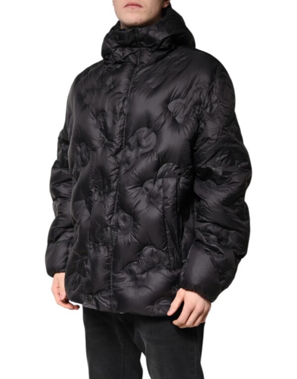 Dolce & Gabbana Black Hooded Parka Coat Winter Jacket - Image 3